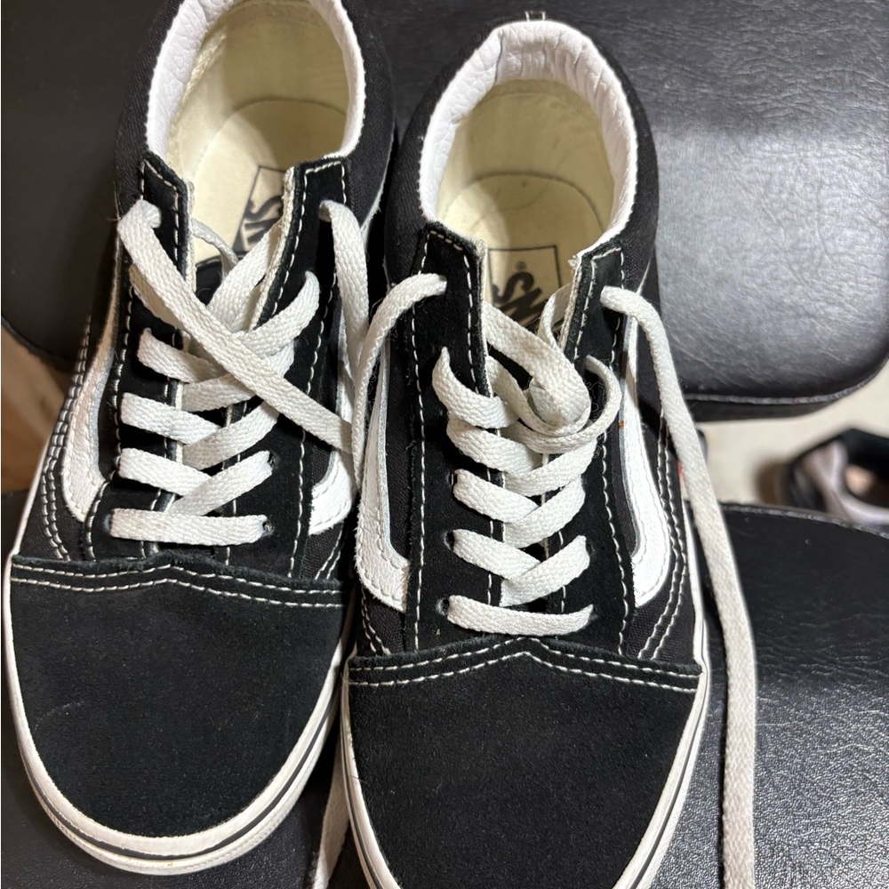 Vans Classic Black and White Kids' Sneakers
